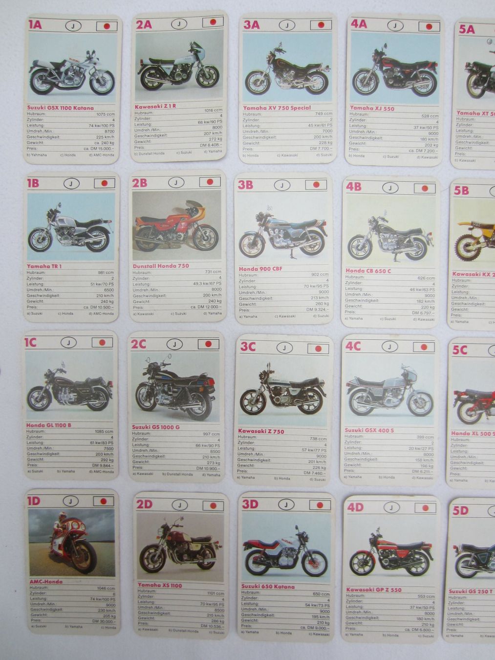 Giochi: QUARTETT Motorräder F.X. Schmid Spielkarten – Usato da Sursee venduto da Tschiger 2