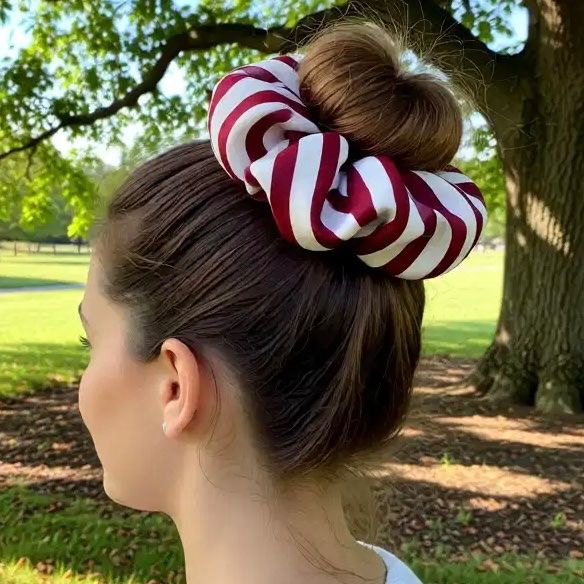 Accessori per capelli: XXL Scrunchie - Doppelseitiger Chiffonstoff - Handgefertigt – Nuovo e nell'imballaggio originale da Vals venduto da ABA-Atelier 3