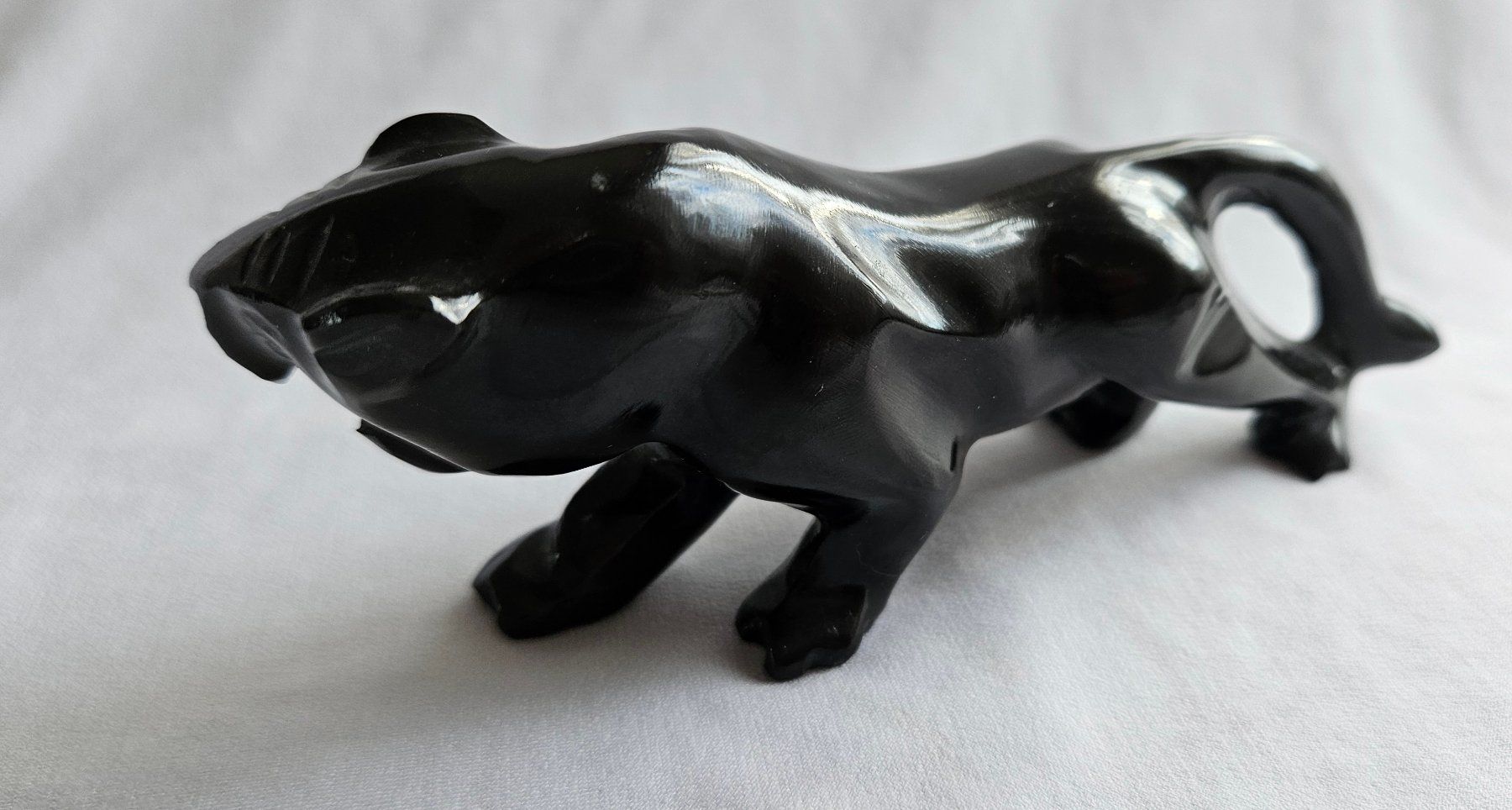 Figuren: Pather Figur aus schwarzen ONYX Handmade – Gebraucht aus Uttwil von TG-Lupa 1