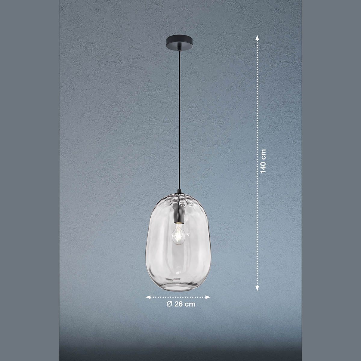 Kronleuchter & Deckenlampen: Pendelleuchte, Transparent, 26 cm Ø – Neu (gemäss Beschreibung) aus Kreuzlingen von Smart-Light 1