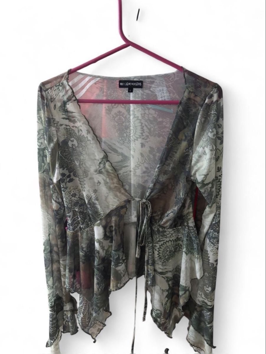 Blusen: Fairy bell sleeves mesh top – Gebraucht aus Basel von Mellychee 1