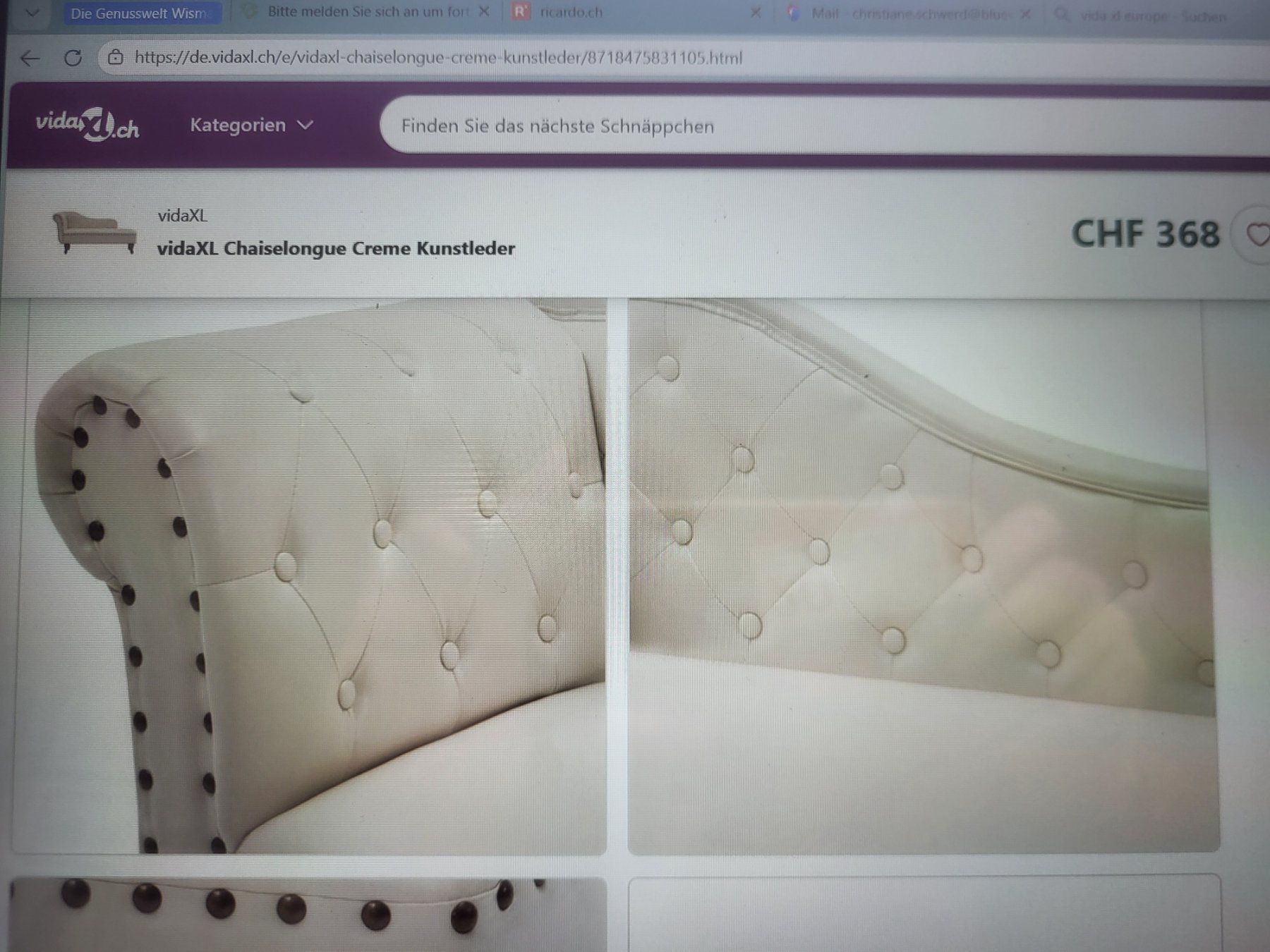 Divani: Chaiselongue – Nuovo (secondo la descrizione) da Stäfa venduto da Indi59 1
