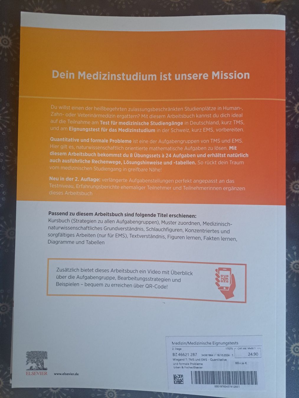 Bücher: TMS Vorbereitung Eignungsabklärung medizinische Berufe – Gebraucht aus Zürich von sro_7byx 2