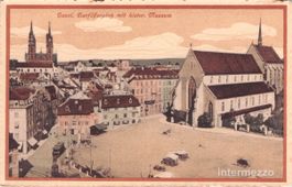 Basel // ca. 1910 Barfüsserplatz mit historischem Museum