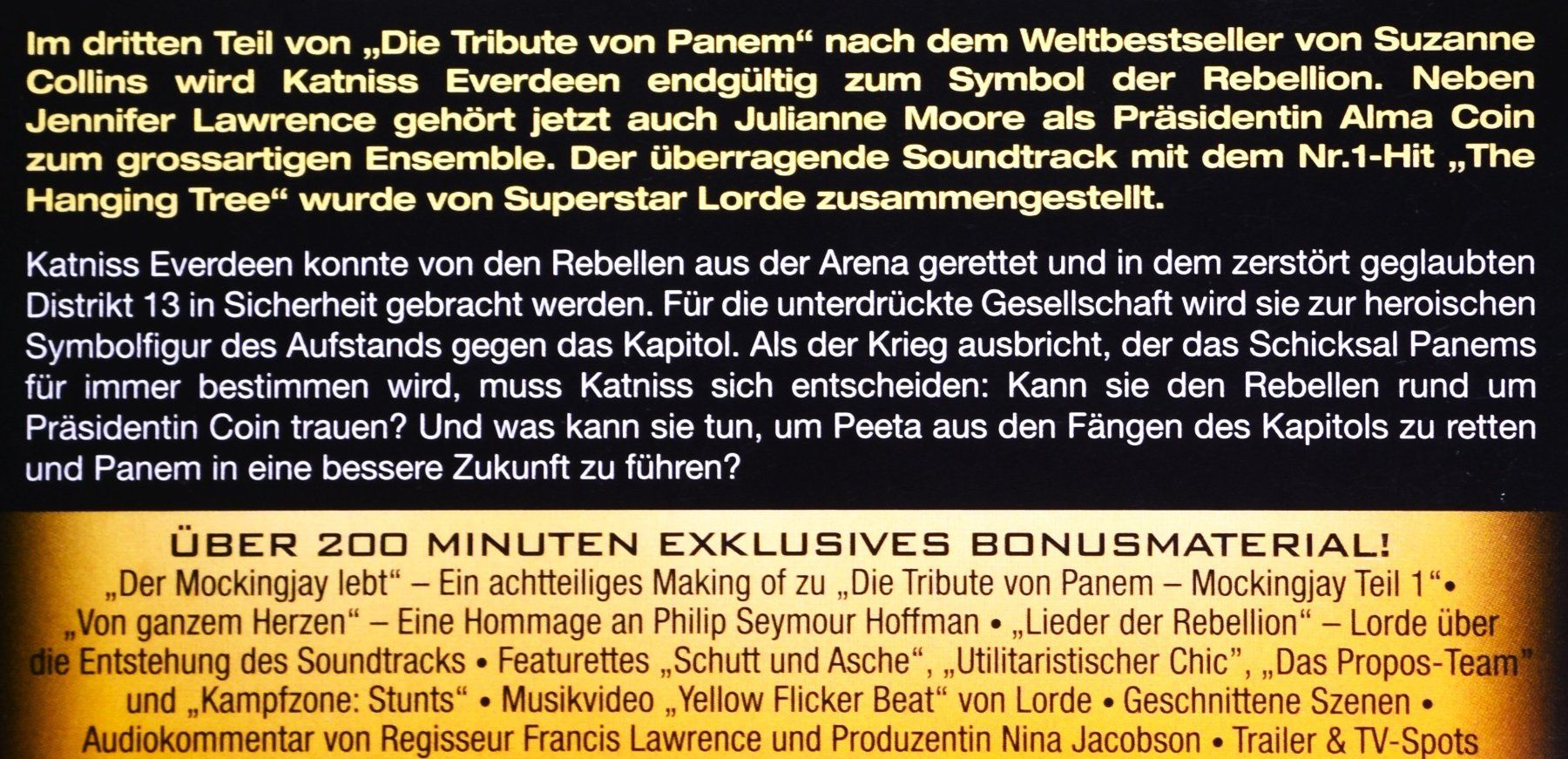 Tous les DVDs: DIE TRIBUTE VON PANEM - MOCKINGJAY, TEIL 1-DISC FAN EDITION – Neuf (Voir description) à Luzern par piro12 2