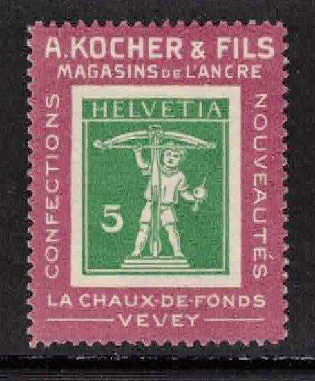 Tutti i francobolli: 1909 Kochermarke 2a violetter Rahmen ** postfrisch – Nuovo (secondo la descrizione) da Nuglar venduto da Stamp88