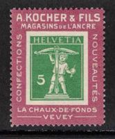 1909 Kochermarke 2a violetter Rahmen ** postfrisch