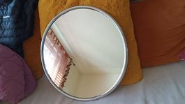 Miroir à bords métalliques 46 cm