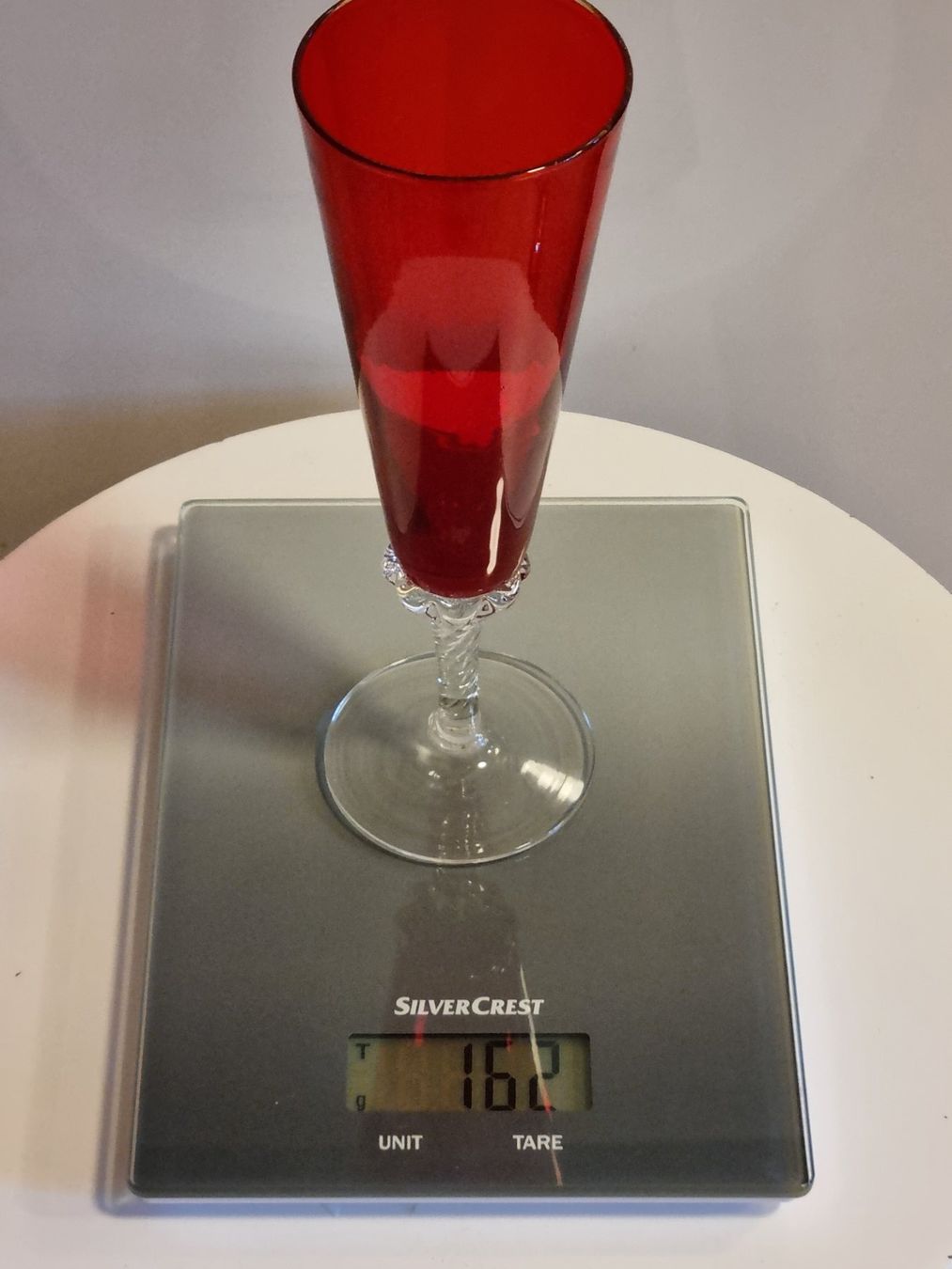 Murano Bicchieri: Murano-Style Glas, rot, Handarbeit, Kunstglas – Usato da Scharnachtal venduto da devin03 5