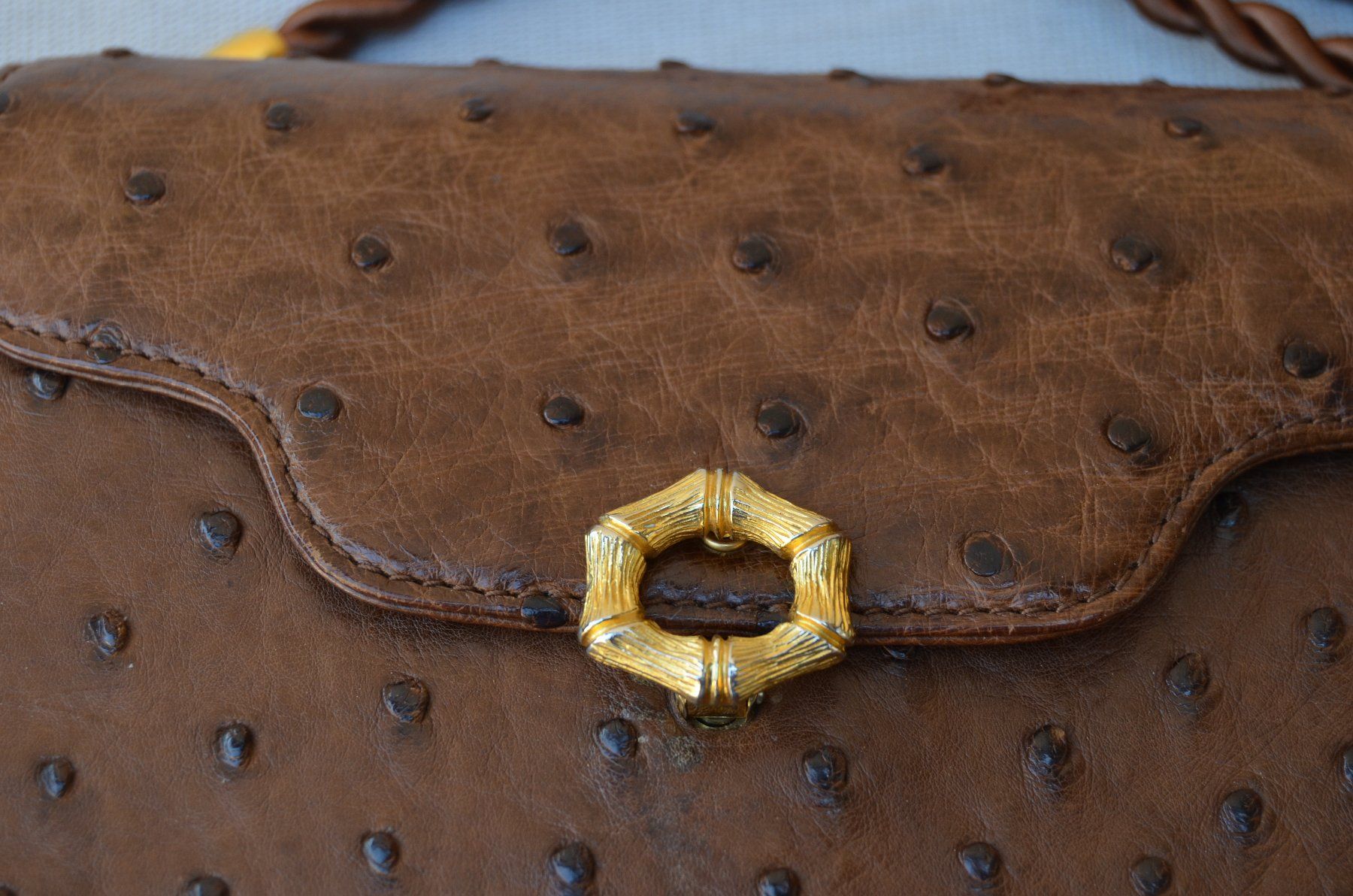 Taschen für Damen: Gurtner Tasche - Straußenleder / sac - cuir d'autruche – Gebraucht aus Collonges von Auganien 6