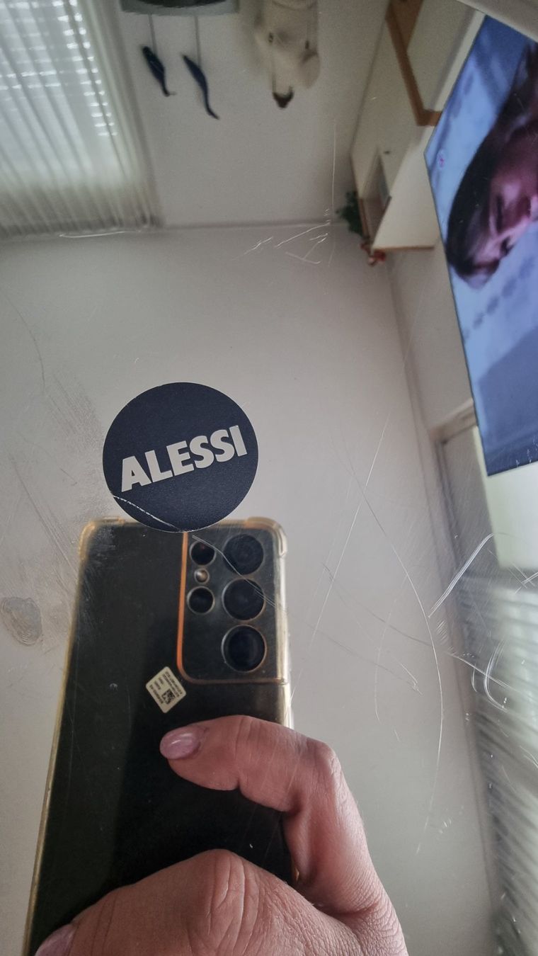 Alessi Servierplatten: Alessi Tablet mit schwarzen Griffen – Gebraucht aus Riedikon von Winter21. 1