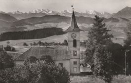 Heimenschwand-Kirche, - Karte gelaufen 1957