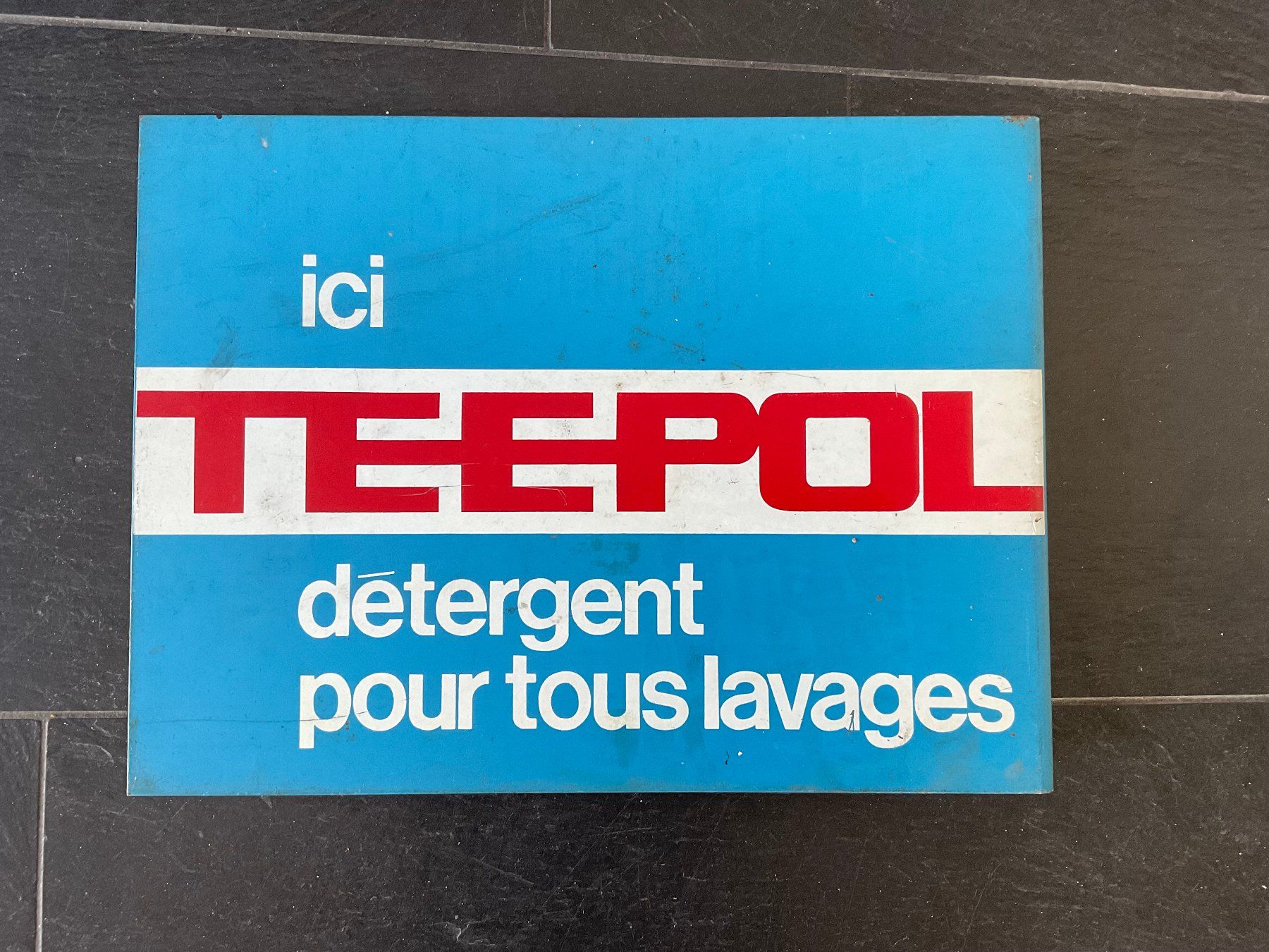 Insegne: Blechschild TEEPOL, beidseitig – Usato da Hasle b. Burgdorf venduto da Zappizepp 1