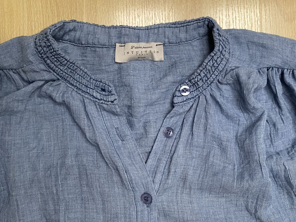Nile Blusen: Bluse Nile Intuition Paris blau Gr.M – Neu und originalverpackt aus Buochs von H16 3