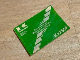 Kawasaki KX 250F MX Motorrad Betriebsanleitung GB FR DE 2006