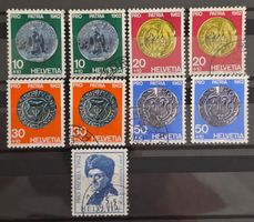 Schweiz 1962: Pro Patria Komplettsatz inkl. Paare & Rousseau