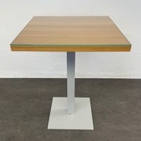 Zoom Tix Stehbartisch mit Glasplatte 800x800mm