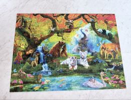 Puzzle 1000 Teile Waldtiere - ohne original Karton