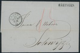 GL Hätzingen - Stabstempel - Glarus - Brief