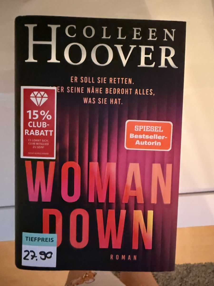 Colleen Hoover Woman Down, neuwertig & topaktuell! (Neu und