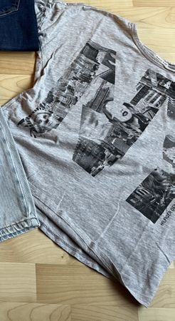 Tommy Hilfiger Denim T-Shirt, Graffitti, Sommer, XS