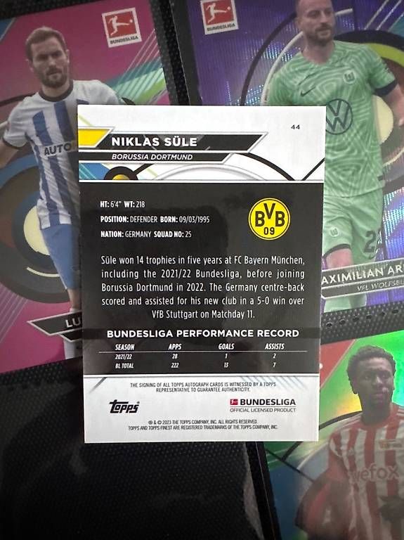 Autografi: autogramm nik süle bvb – Usato da Bannwil venduto da Specki_1990 1