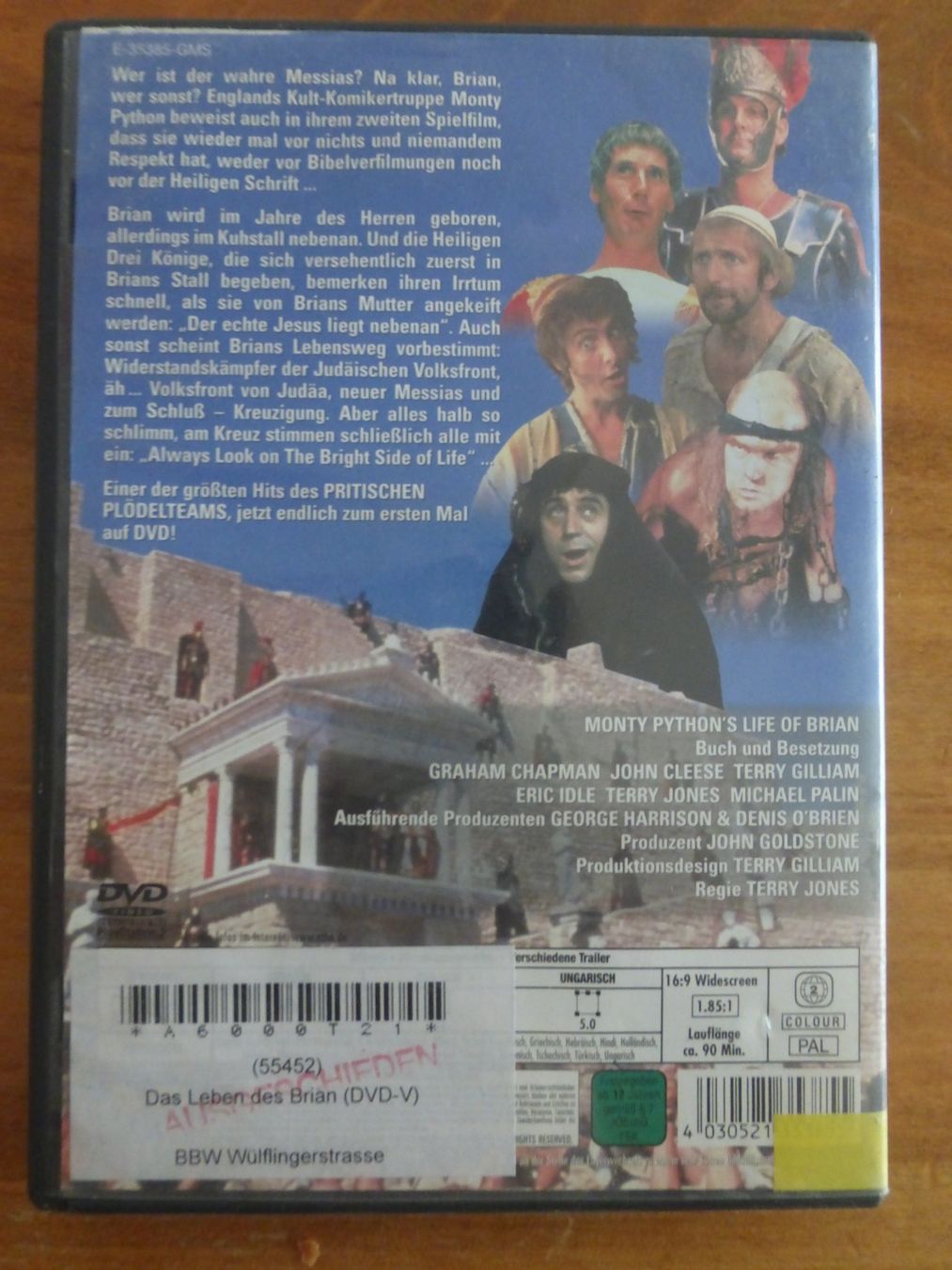 Tous les DVDs: Monty Python Life of Brian Das Leben des Brian – D'occasion à Zumikon par psisound 1
