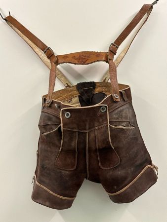 Lederhose original Trachtenhose mit Hosenträgern Oktoberfest