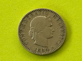 20 Rp  1884 sehr rar