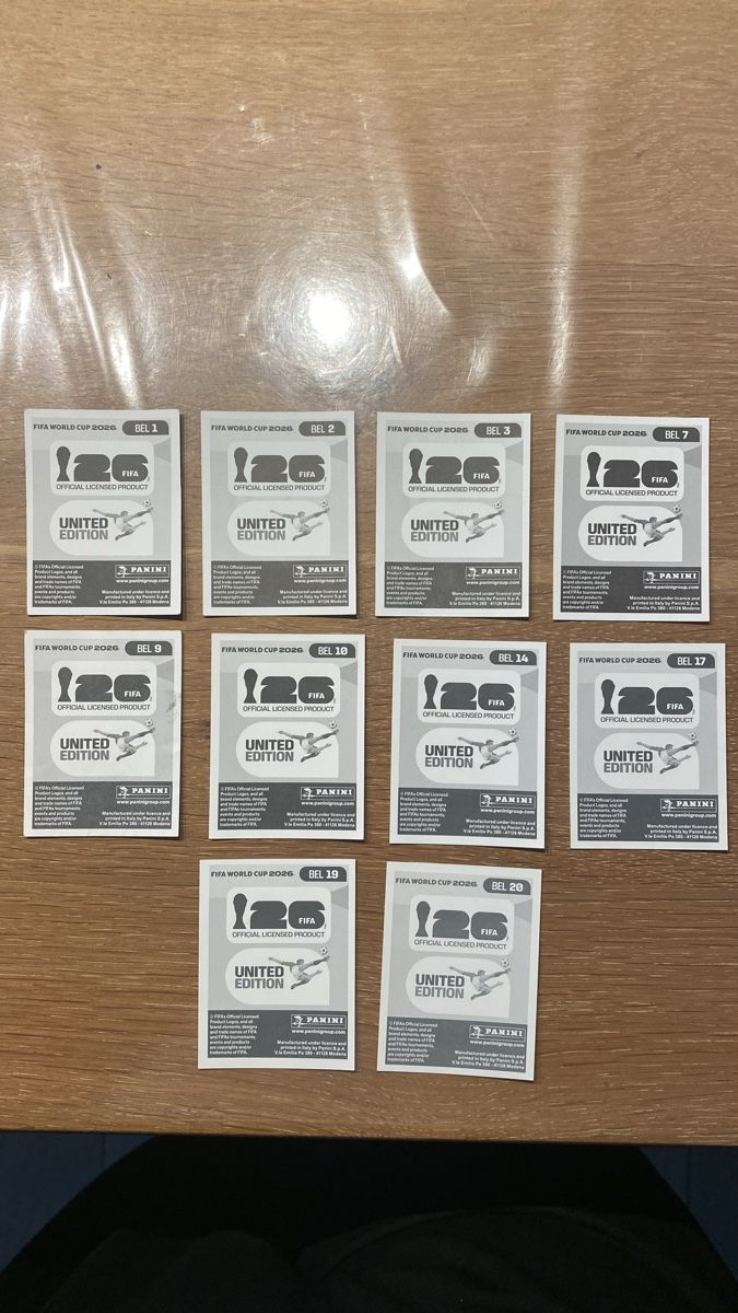 Panini Carte collezionabili: Panini Sticker - BEL - 10 Stickers – Nuovo (secondo la descrizione) da Adliswil venduto da didoli 1