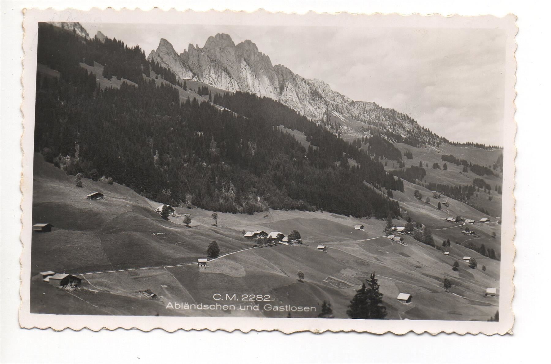 Cartoline postali: SAANEN Abländschen, Stempel Wirtschaft – Usato da Jona venduto da philajona