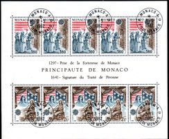 MONACO BLOCK EUROPAMARKEN 1982 GESTEMPELT - MO41