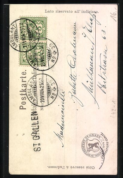 Cartes postales: St. Gallen, Eidg. Schützenfest 1904, Ma – D'occasion à Berlin par bartko-reher 1