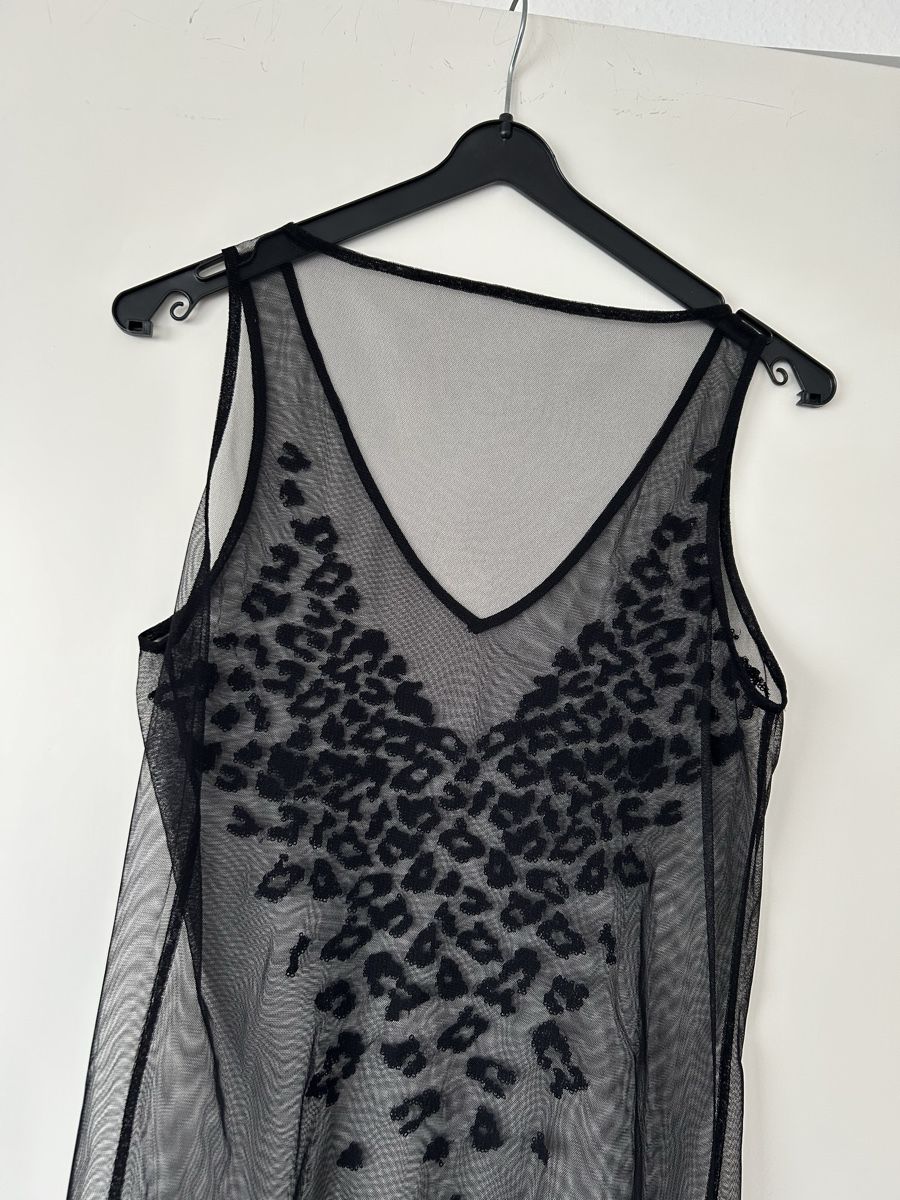 Top: Tank -Top Tüll schwarz Gr. M – Usato da Reinach BL venduto da meinstil 1