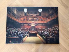 Leinwand Banksy Devolved Parliament
