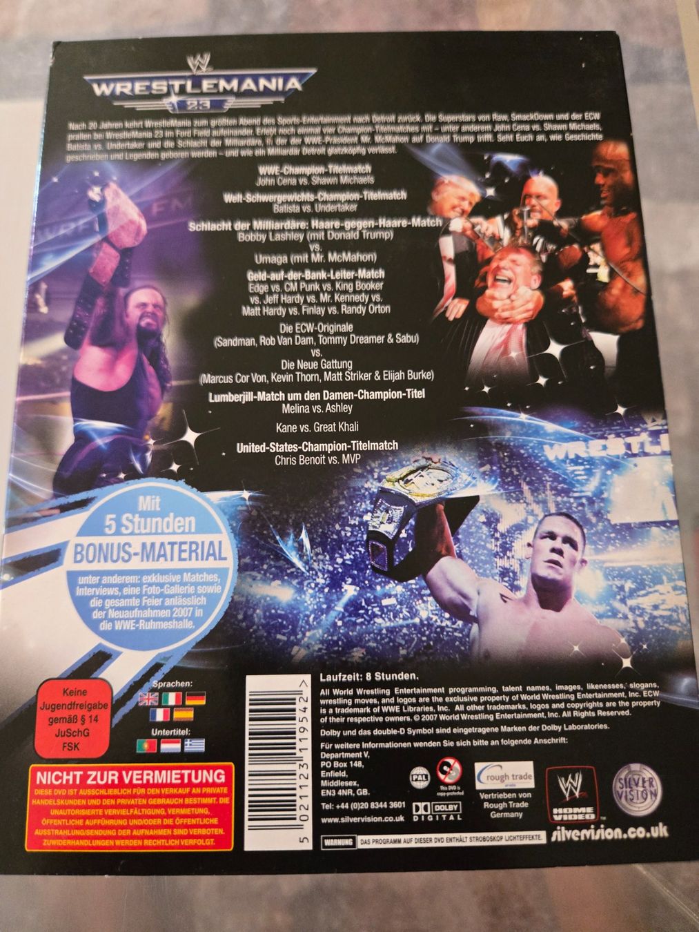 Tutti i DVDs: Wrestlemania 23 3-DVD Set – Usato da Bussigny venduto da Kfdlt 1