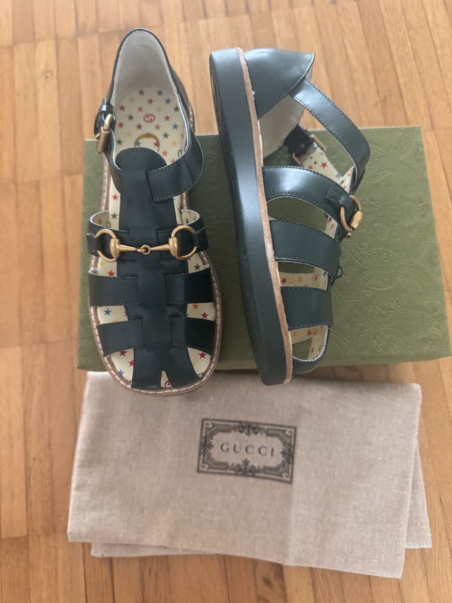 Gucci Scarpe per ragazzi: Gucci Leder Kinder Sandale Gr.32 – Nuovo e nell'imballaggio originale da Pfäffikon SZ venduto da EMMA0111 1