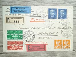 TR72 Enveloppe + Timbre Suisse 1932 / Vignette