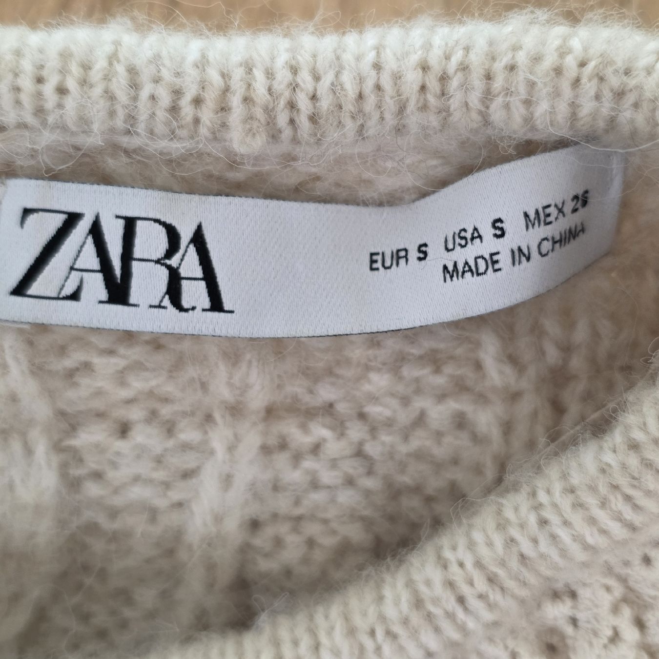Zara Maglioni & Felpe: Zara Pullover Strick mit Spitze Perlen beige Grösse S – Nuovo (secondo la descrizione) da Rheinsulz venduto da Gilea 4