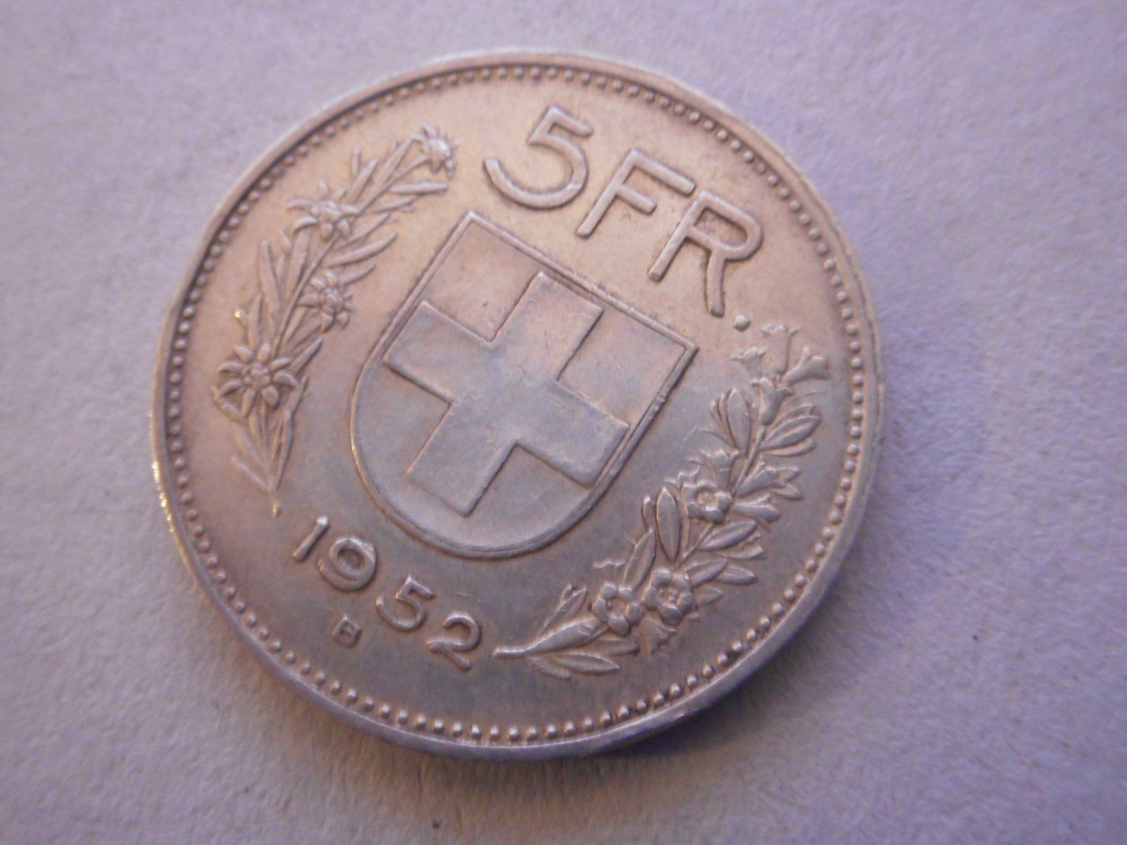 Toutes les monnaies: 5 Fr. 1952 silber – D'occasion à Kriegstetten par pizlad2010 1