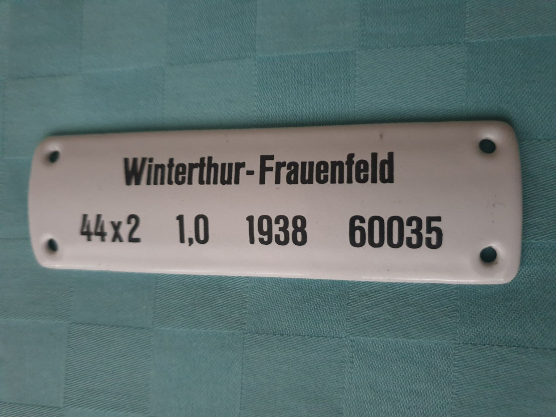 Insegne: Emailschild  Winterthur - Frauenfeld – Usato da Mörschwil venduto da spirspi