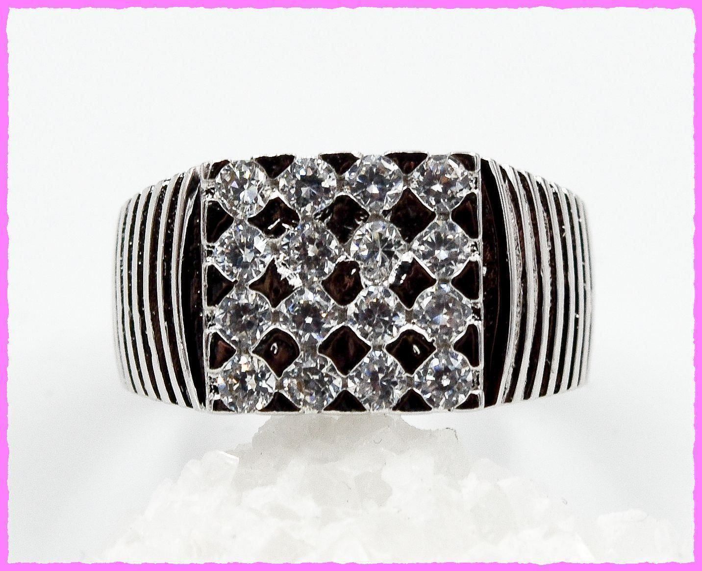 Anelli: Herrenring mit Zirkonia – Nuovo e nell'imballaggio originale da Oberglatt ZH venduto da Diamond-Girl 2