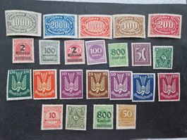 Briefmarken Deutsches Reich, Inflation, Top Zustand!