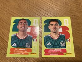 Panini Fussball WM 2026 Sticker MEX 3 & MEX 14 neu