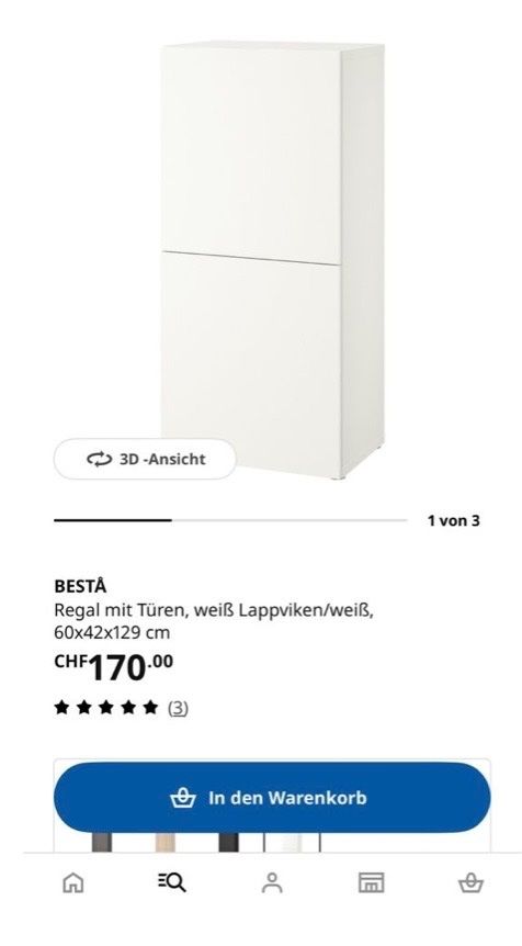 Ikea Cassettiere: Besta - Kommode – Nuovo (secondo la descrizione) da Dübendorf venduto da tay_jcn7 4
