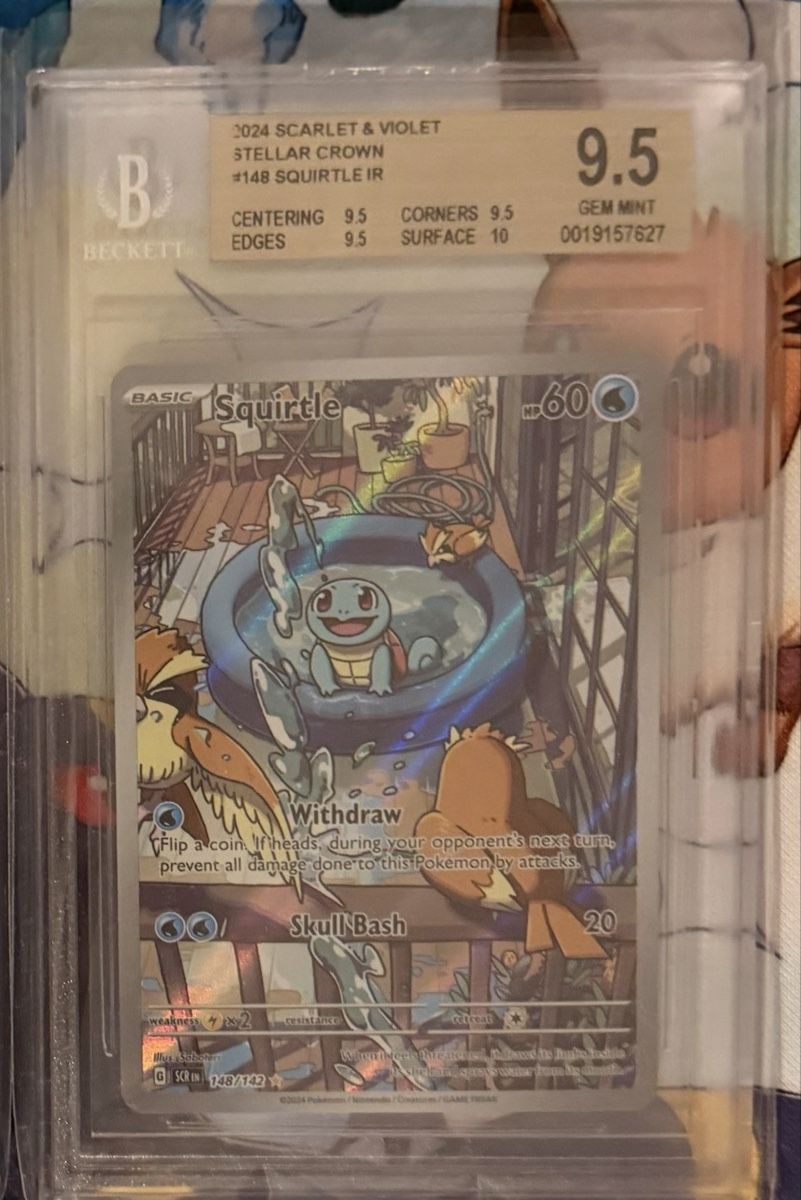 Pokémon Carte collezionabili: Squirtle crown stellar bgs 9.5 Eng – Nuovo (secondo la descrizione) da Carabbia venduto da _shadoweclipse.tcg_