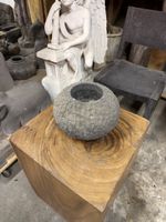 Vintage Steingut Kugel Vase - Perfekt für den Garten!