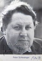 Peter Schlesinger (1934-2009) Schauspieler - Autogramm
