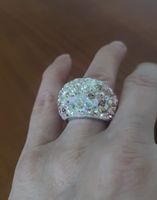 Swarovski Ring, Kuppelring, rosé