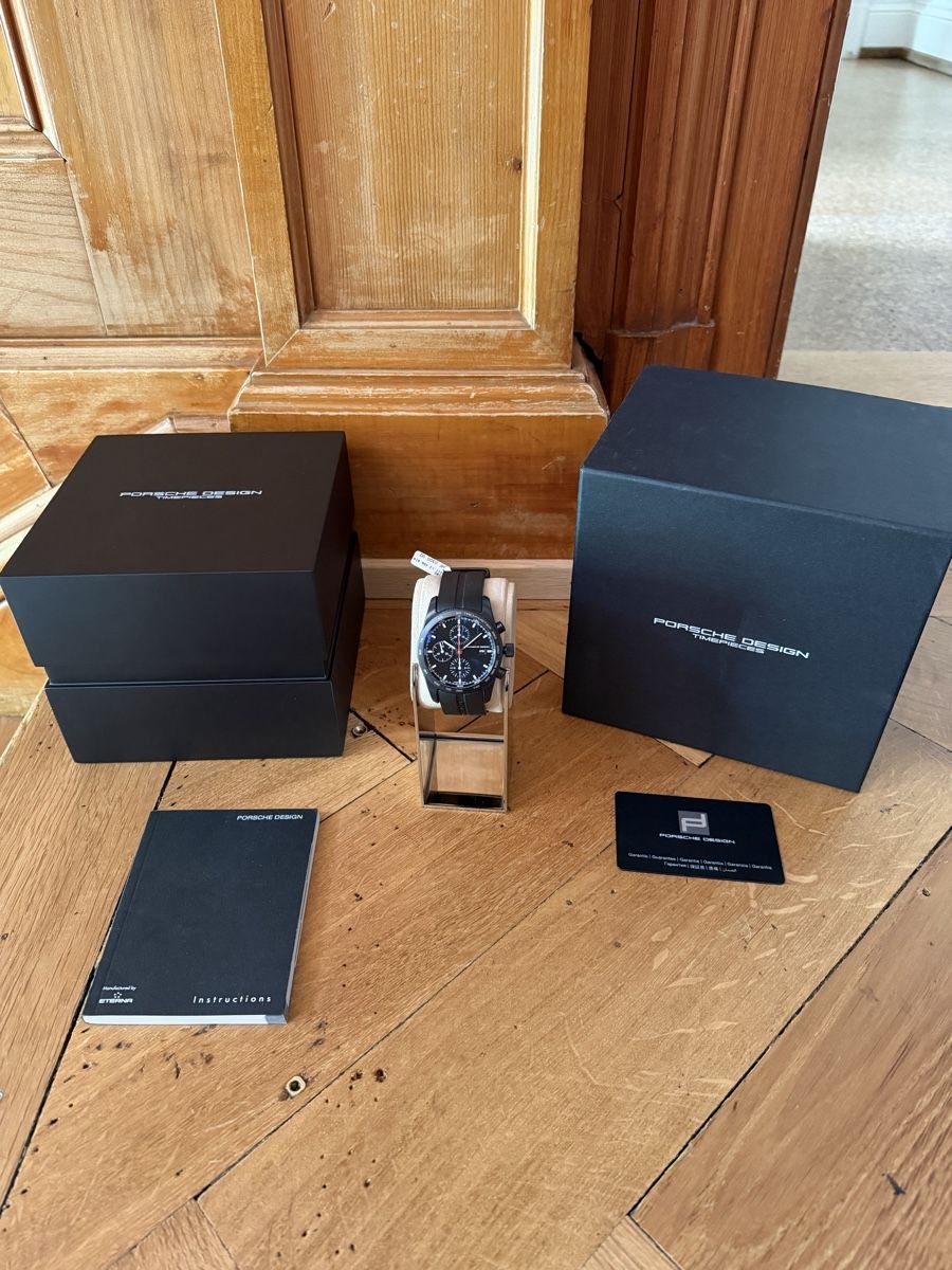 Porsche Orologi: Porsche Design Armbanduhr – Nuovo e nell'imballaggio originale da Schaffhausen venduto da oscarstahelag